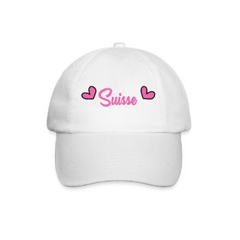 SWITZERLAND. COUNTRY. GENEVA. HUMOR. COUNTRY. FLAG - Baseball Cap - white/white - Front