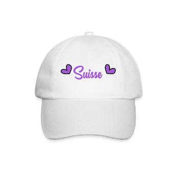 SWITZERLAND. HUMOR. COUNTRY. FLAG. GENEVA - Baseball Cap - white/white - Front