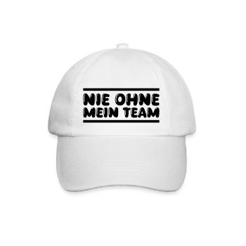 Team - Baseball Cap - white/white - Front