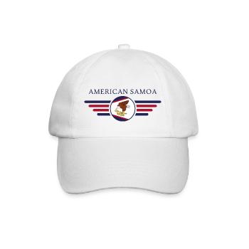 American Samoa, Elegance Style Design T-Shirt - Baseball Cap - white/white - Front