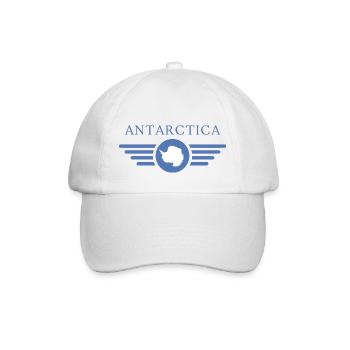 I Love Antarctica, Elegance Style Design T-Shirt - Baseball Cap - white/white - Front