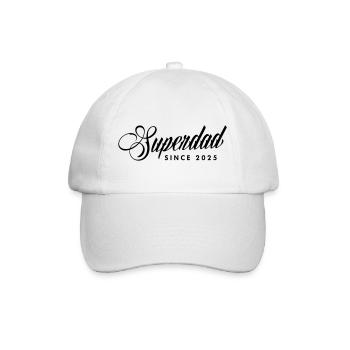 Superpapa papa papa 2025 - Casquette classique - blanc/blanc - Devant