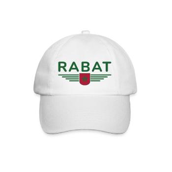 Morocco Rabat Fan Outfit Design T Shirt - Baseball Cap - white/white - Front
