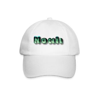 Noah boy's name kawaii - Baseball Cap - white/white - Front