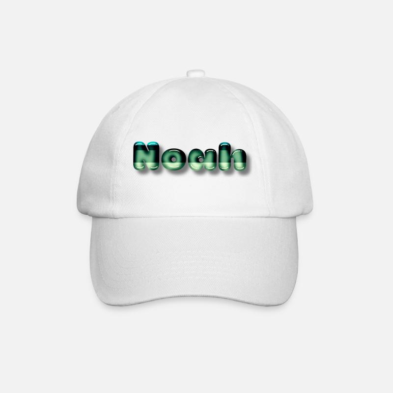 Noah prénom garçon kawaii - Casquette classique - blanc/blanc