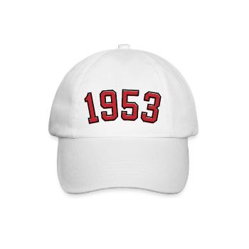 Sport year of birth 1953 - Baseball Cap - white/white - Front