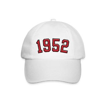 Année de naissance sport 1952 - Casquette classique - blanc/blanc - Devant