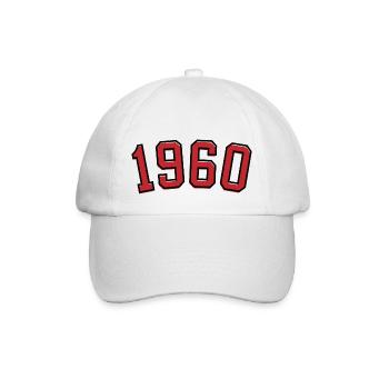 Année de naissance sport 1960 - Casquette classique - blanc/blanc - Devant