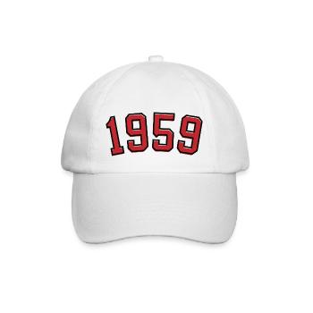 Sport Birth Year 1959 - Baseball Cap - white/white - Front