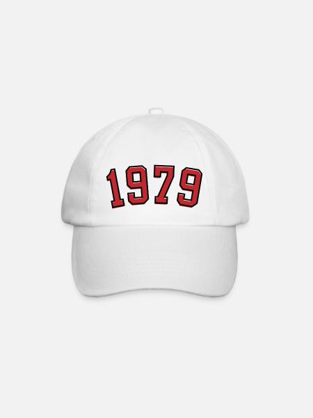 Sport Jahrgang 1979 - Baseballkappe - Weiß/Weiß