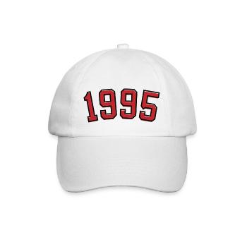 Year of birth sport 1995 - Baseball Cap - white/white - Front