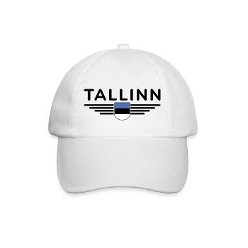 Tallinn T-Shirt – Pour les fans de la capitale - Casquette classique - blanc/blanc - Devant