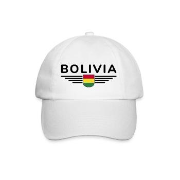 J’aime la Bolivie, T-shirt design de style élégance - Casquette classique - blanc/blanc - Devant