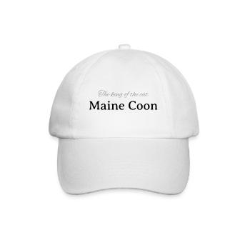 Maine Coon - The king - Casquette classique - blanc/blanc - Devant