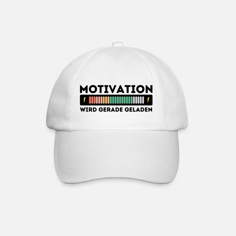 Motivation wird geladen - Baseballkappe - Weiß/Weiß
