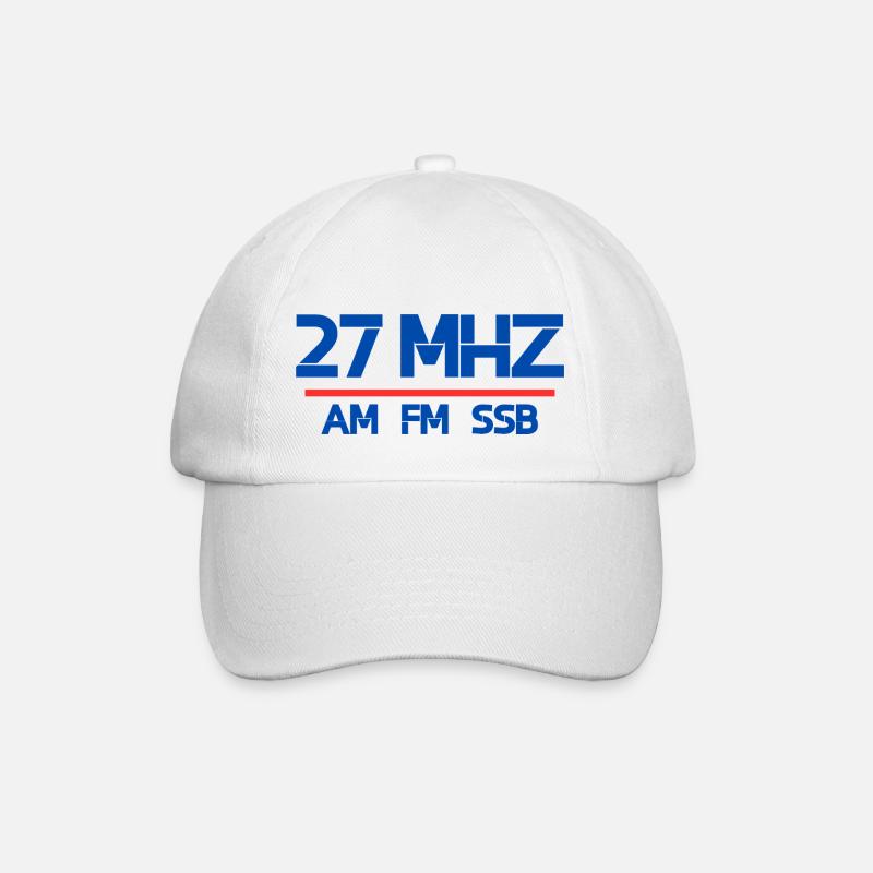 27 MHz sur ssb FM - Casquette classique - blanc/blanc