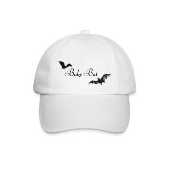 Baby Bat – Cute Bats for New Goths - Baseball Cap - white/white - Front