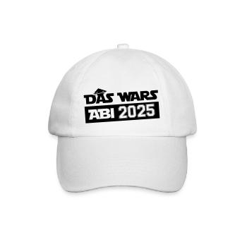abi das wars 2025 - Baseballkappe - Weiß/Weiß - Vorne