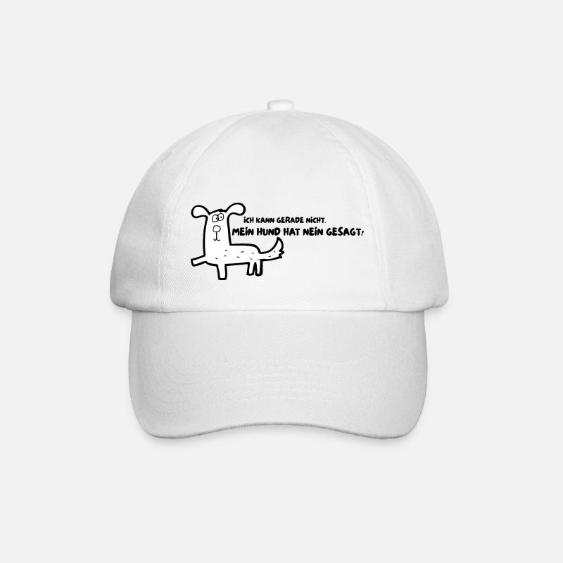 Mein Hund hat NEIN gesagt - Baseballkappe - Weiß/Weiß