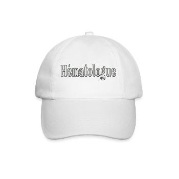 Sang Hématologue - Casquette classique - blanc/blanc - Devant