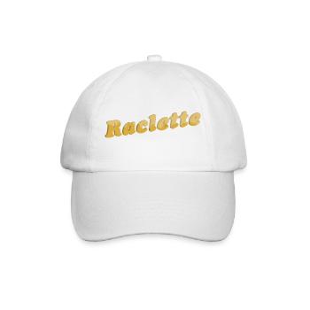 Raclette Cheese Lettering 3D - Baseball Cap - white/white - Front