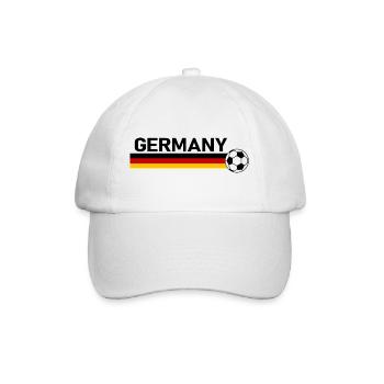 Germany Soccer Ball Fußball - Baseball Cap - white/white - Front