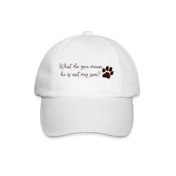 Dog Mom/Dad - Baseballkappe - Weiß/Weiß - Vorne