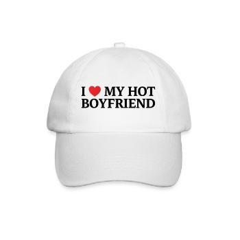I love my hot friend - Baseball Cap - white/white - Front