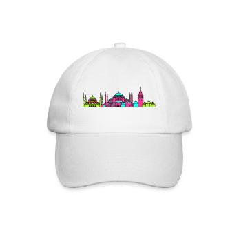 Skyline de la ville d’Istanbul Hagia Sophia Art - Casquette classique - blanc/blanc - Devant