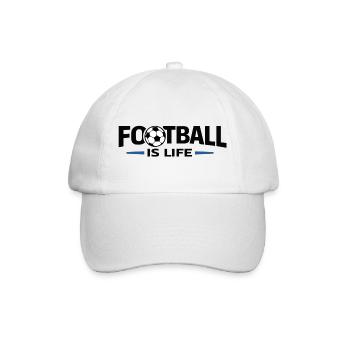 Football is life - Baseball Cap - white/white - Front