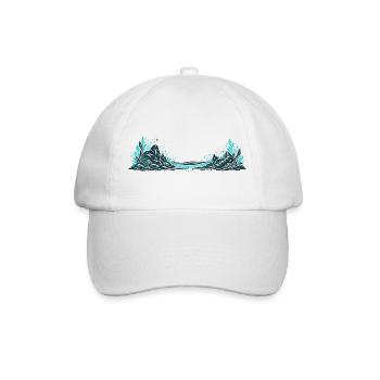 Jungle-style riverside - Baseball Cap - white/white - Front