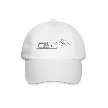 Tournée des montagnes Campper - Casquette classique - blanc/blanc - Devant