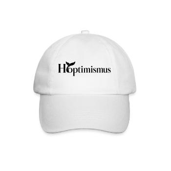 Hoptimismus - Wal black Fluke - Baseballkappe - Weiß/Weiß - Vorne
