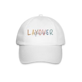 Flight Attendant Geschenk - Flugbegleiter Geschenk - Baseballkappe - Weiß/Weiß - Vorne
