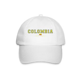 Colombia College Style Flag Look - Baseball Cap - white/white - Front