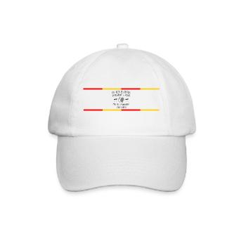 Un Jour Les Audois Domineront Le Monde Mais Pas... - Casquette classique - blanc/blanc - Devant