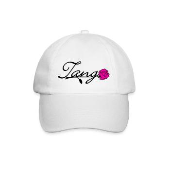 Tango mit Rose / Tango with Rose (2c) - Baseballkappe - Weiß/Weiß - Vorne