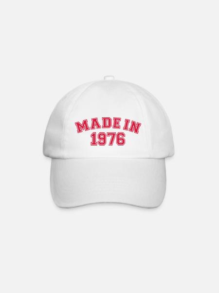 1976 - Baseballkappe - Weiß/Weiß