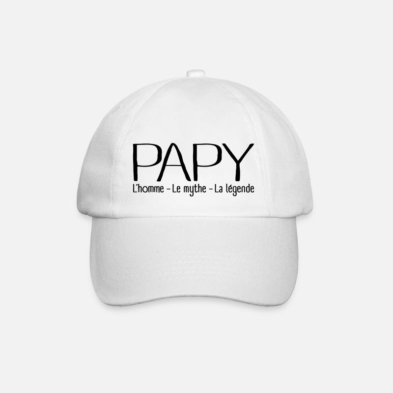 Papy Légende - Casquette classique - blanc/blanc