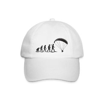 evolution paragliding - Baseballkappe - Weiß/Weiß - Vorne
