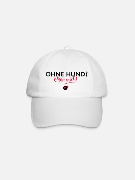 Ohne mich! - Baseballkappe - Weiß/Weiß