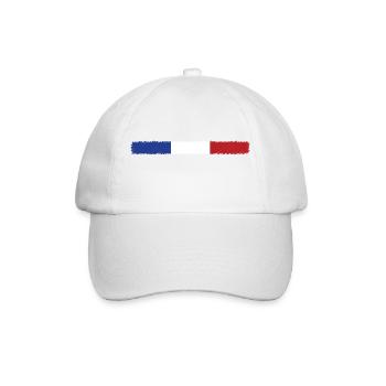 France - Baseballkappe - Weiß/Weiß - Vorne