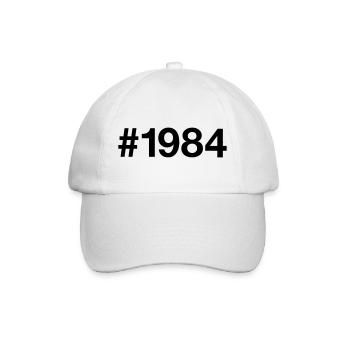 1984 Né 42e anniversaire à 42 ans - Casquette classique - blanc/blanc - Devant