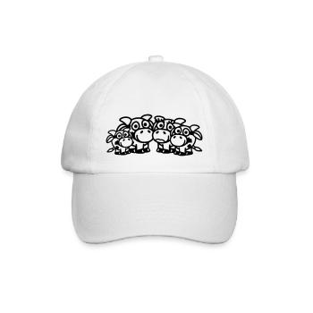 cow_family_with_two_boys_1c - Casquette classique - blanc/blanc - Devant