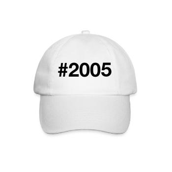 2005 Jahrgang 21 Jahre alt 21. Geburtstag - Baseballkappe - Weiß/Weiß - Vorne