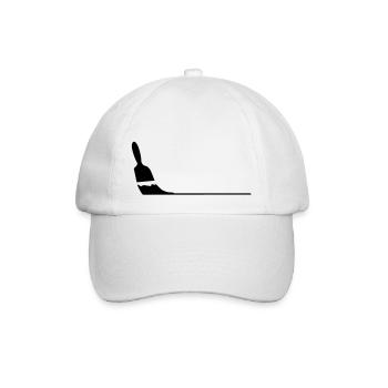Pinsel - Baseballkappe - Weiß/Weiß - Vorne