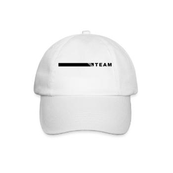 Équipe à droite avec bande blanche - Casquette classique - blanc/blanc - Devant