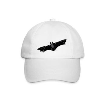 Fledermaus zu Halloween - Süßes oder Saures - Baseballkappe - Weiß/Weiß - Vorne