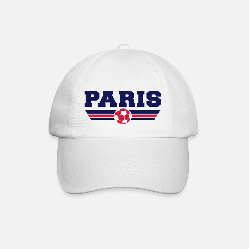 Paris foot - Casquette classique - blanc/blanc