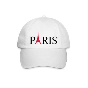 Paris - Baseballkappe - Weiß/Weiß - Vorne